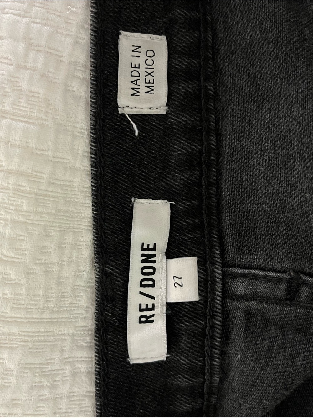 RE/DONE Women’s Black Slim Straight Jeans - Picture 4 of 5